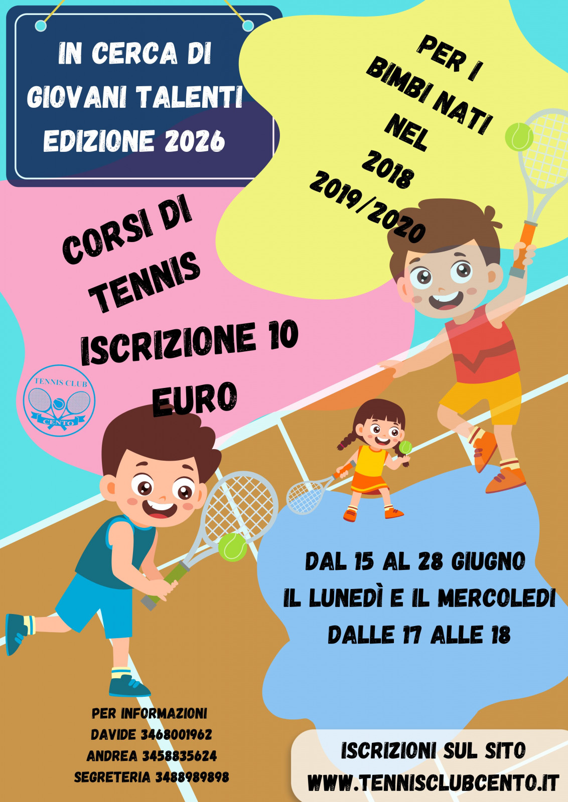 CORSI ESTIVI PER I NATI NEL