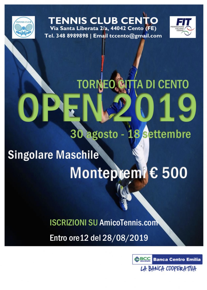 Torneo maschile Open 2019