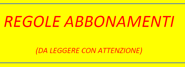 BANNER REGOLE BANNER REGOLE