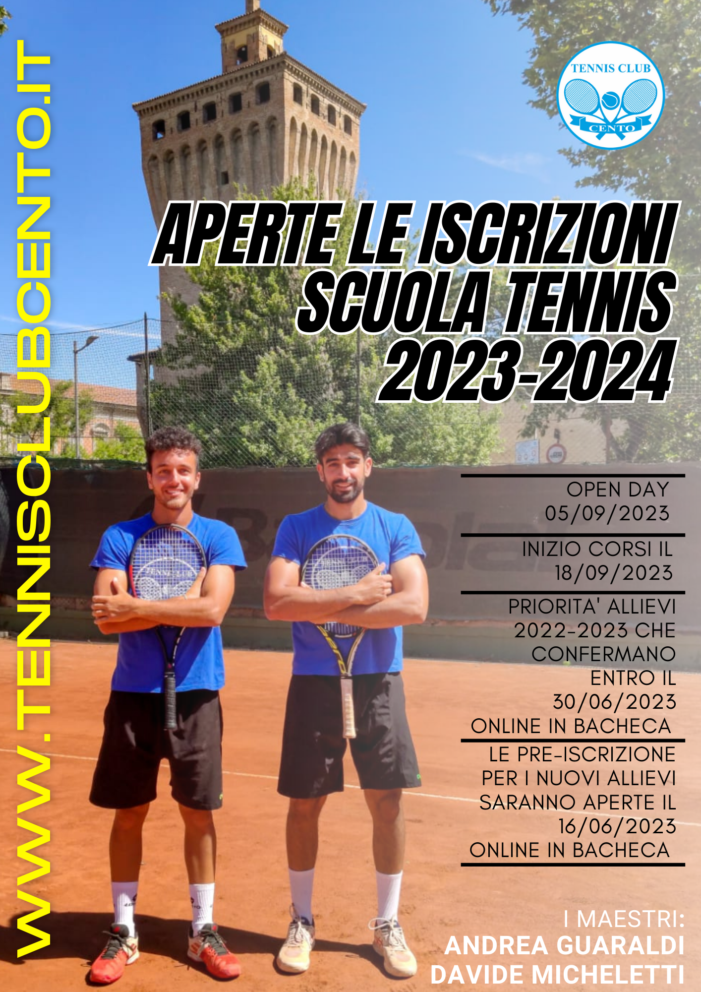 volantino scuola tennis