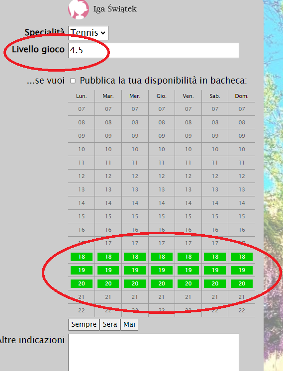 livello di gioco